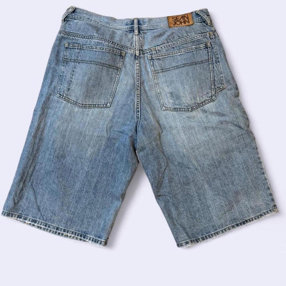 Vintage Sean John baggy Jorts jean shorts - Picture 4 of 7